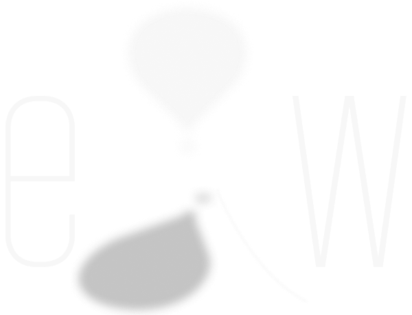 E&W Logo - White